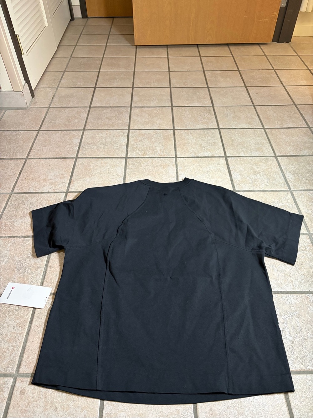 NWT Lululemon Scuba Cotton Jersey T-Shirt (Black) Size L - Picture 8 of 8